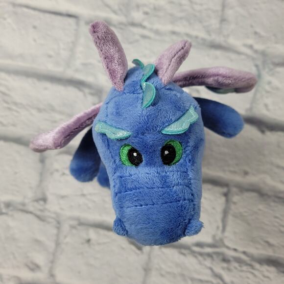 Aurora Legendary Friends 7" Blue Dragon Plush Stuffed Animal with Giggle Sounds - Picture 3 of 13